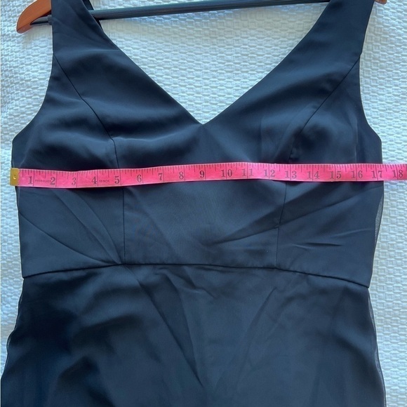 Social Bridesmaids Sleeveless Tie Back NWT Chiffon Trumpet Gown size 12 - Picture 11 of 16